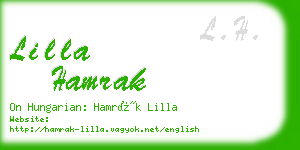 lilla hamrak business card